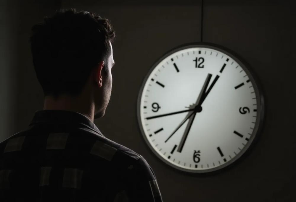 Looking at clock