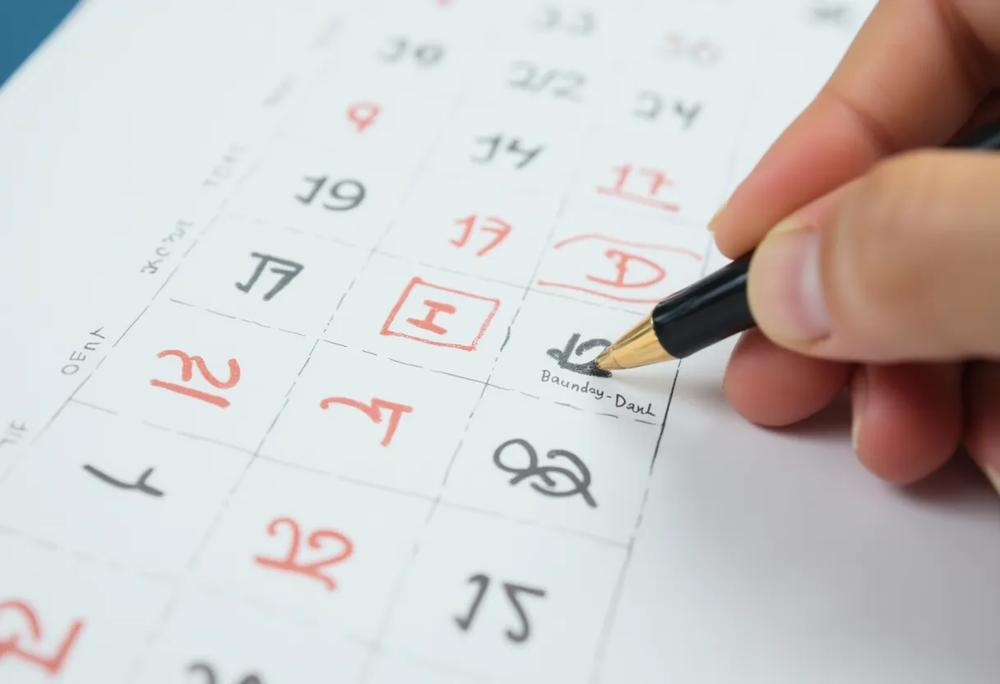 Mark calendar