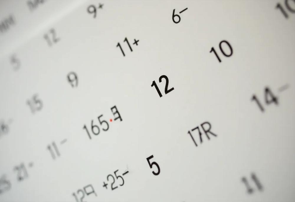 Marked calendar
